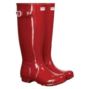 Original tall red hunter boots